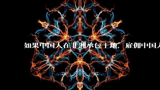 如果中国人在非洲承包土地，雇佣中国人大规模种粮食，可行吗？